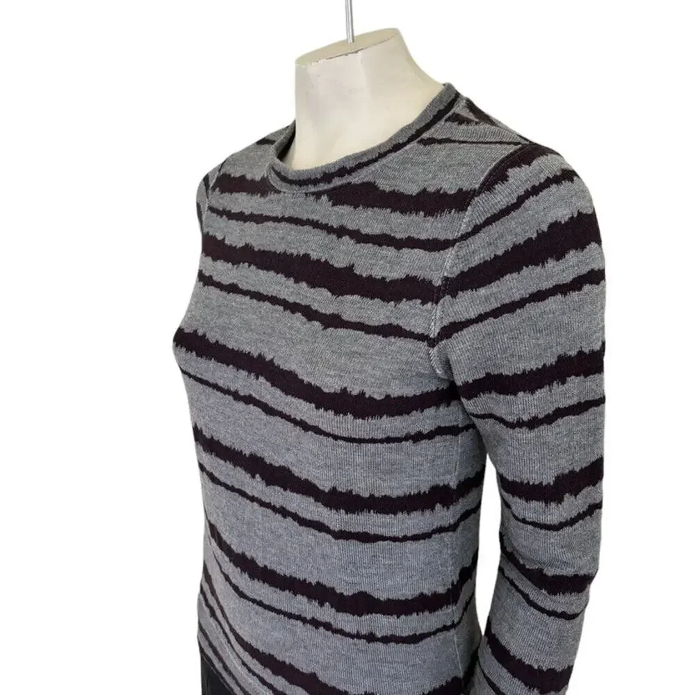 NEW A.L.C. Conlo Frequency Stripe Crewneck Sweatshirt SZ 2